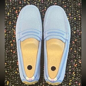 Rothy’s The Driver Seaside Blue Loafers Size 9.5